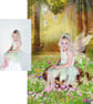 Woodland Clearing, Fantasy Fairy Portrait custom photo art - Image 3