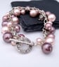 Pink Beaded Charm Bracelet - Image 2