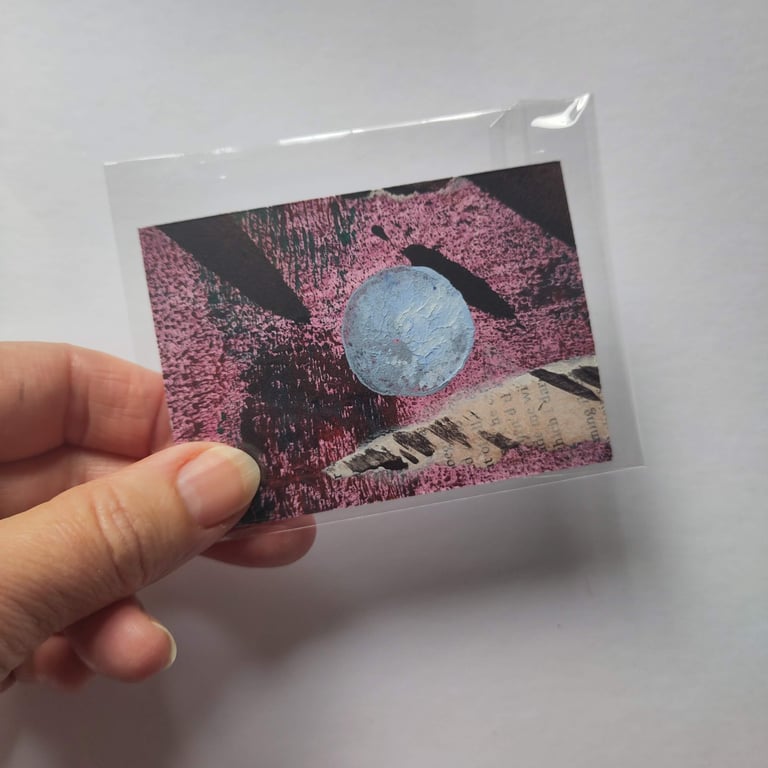 ACEO Original Painting Lunar Entry Level Collector