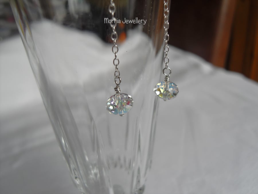 Crystal drop earrings