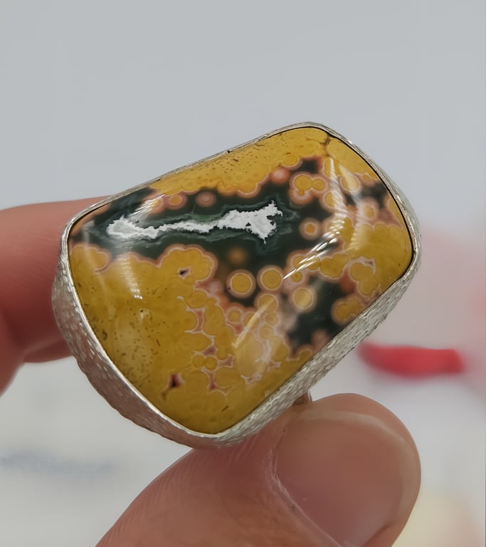 Sunburst Jasper Fusion Ring