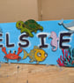 Personalised Children's Room Name Sign – Custom Wooden Sea Creature Wall Art