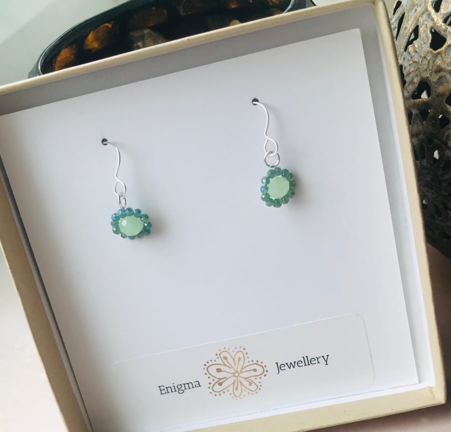 Sterling Silver & Crystal Earrings