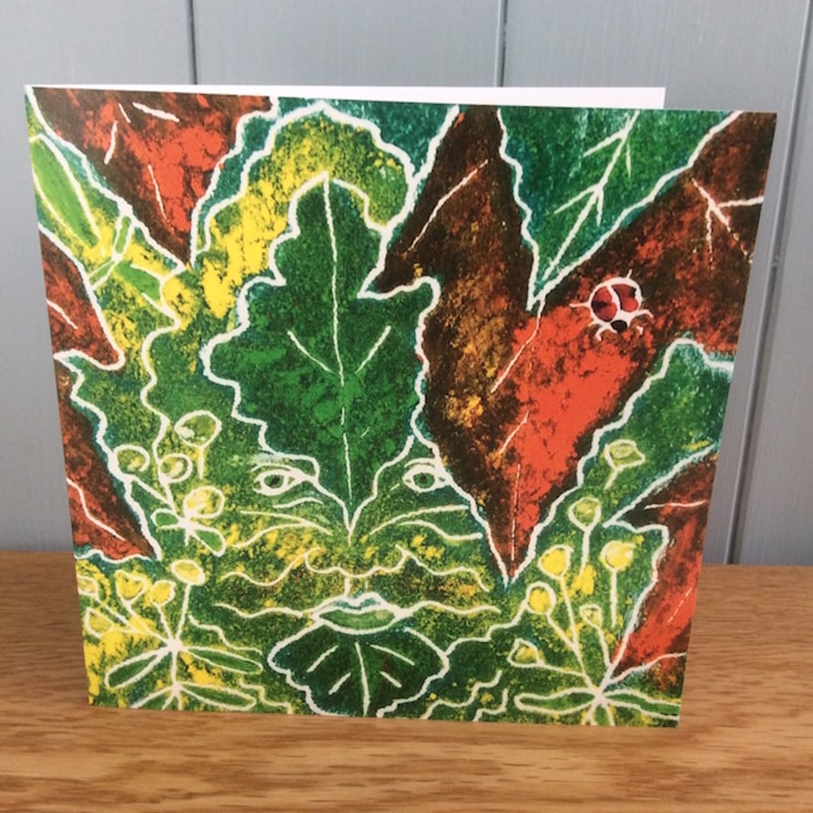 Green Man in the Garden - charity greeting card 