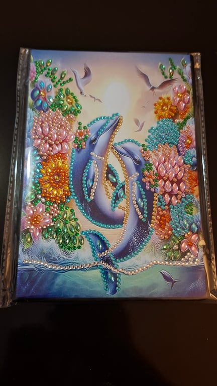 Diamond Art Note Book Dolphin A5 