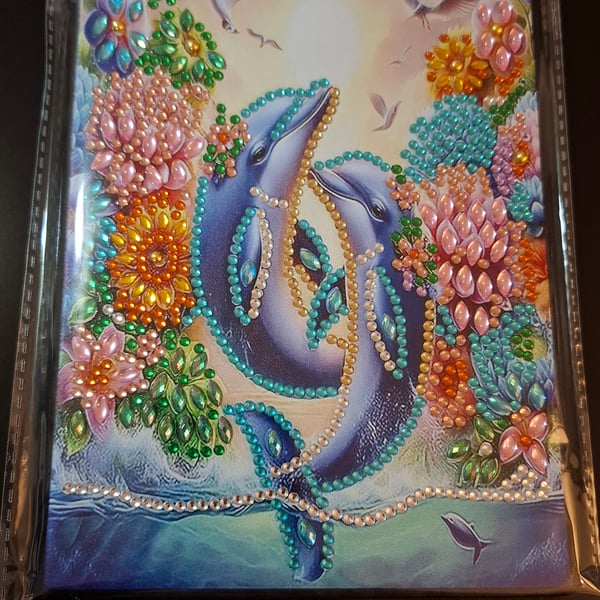 Diamond Art Note Book Dolphin A5 