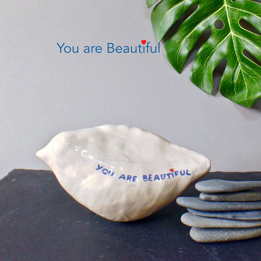 You are beautiful - Bird sculpture for stress relief and good vibes