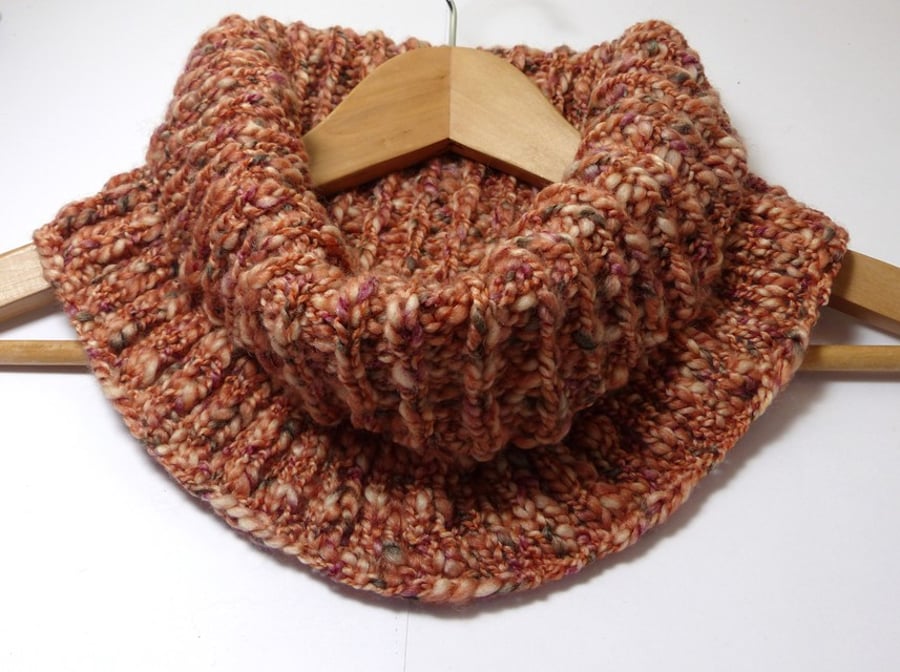 Perfectly Imperfect- Hand Knitted Cowl