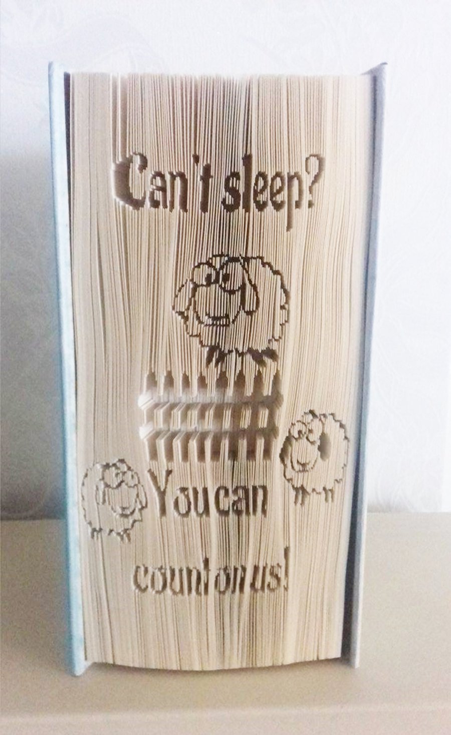 Counting Sheep CUT & FOLD Book Folding Pattern - EMAILED PDF PATTERN