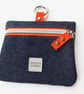 Special Edition Waterproof Dog Treat Bag Pouch in Navy Denim and Orange - Image 8