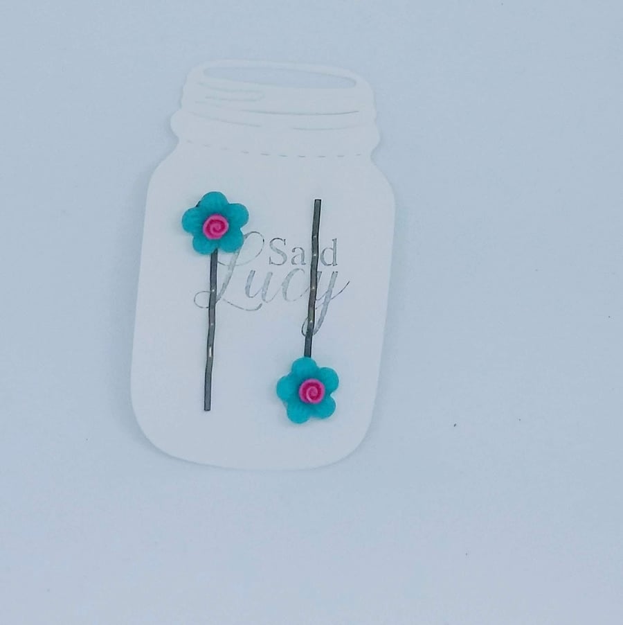 Flower bobby pins hair clips SALE