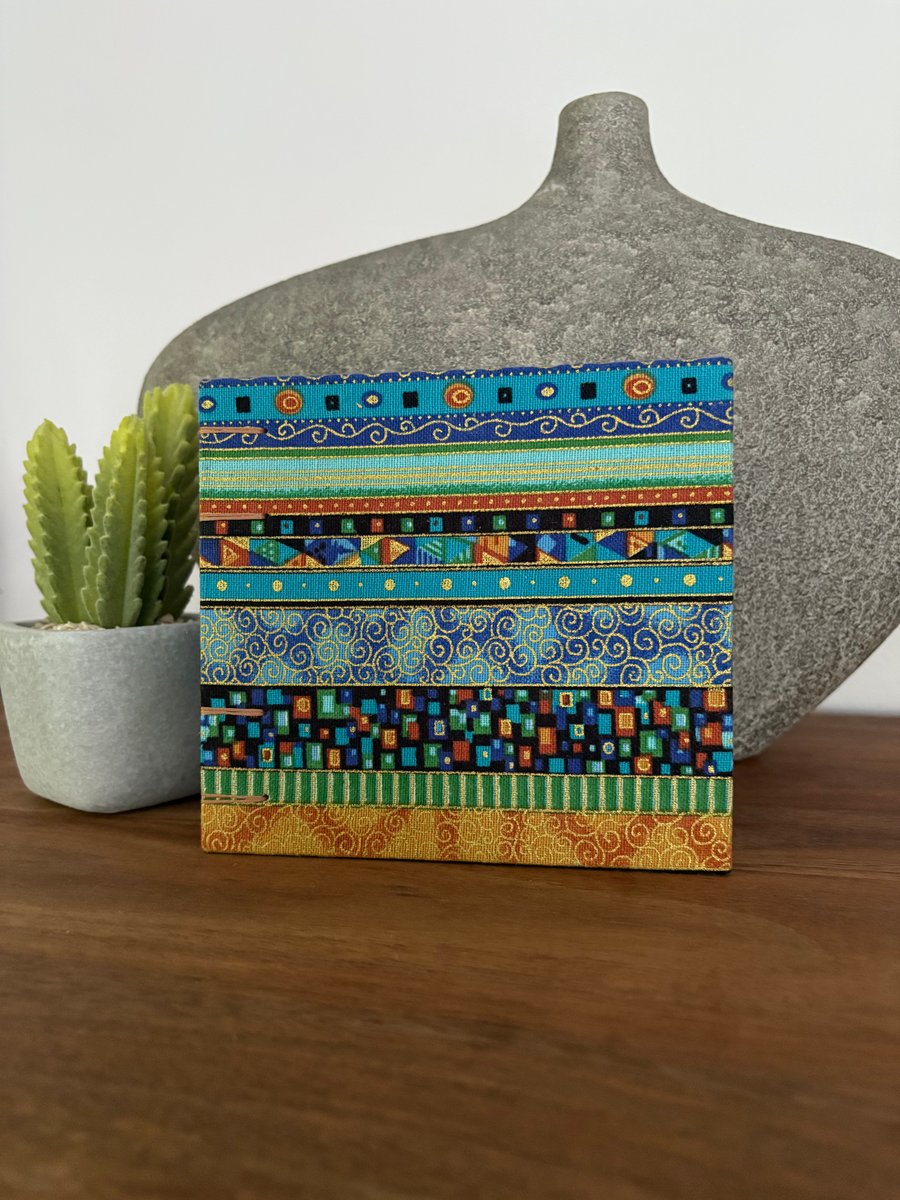 Handbound sketchbook or journal - geometric