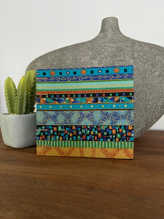 Handbound sketchbook or journal - geometric