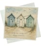 Salty Air, Sandy Toes, Happy Memories Beach Hut Coastal Card - Image 2