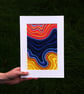 Beach Swirl Original Abstract Art Print - Image 2