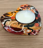 SPICEY CERAMIC STONEWARE HEART TEALIGHT HOLDER - Image 1