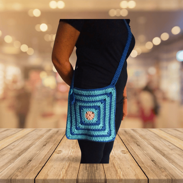 Crocheted Messenger Bag