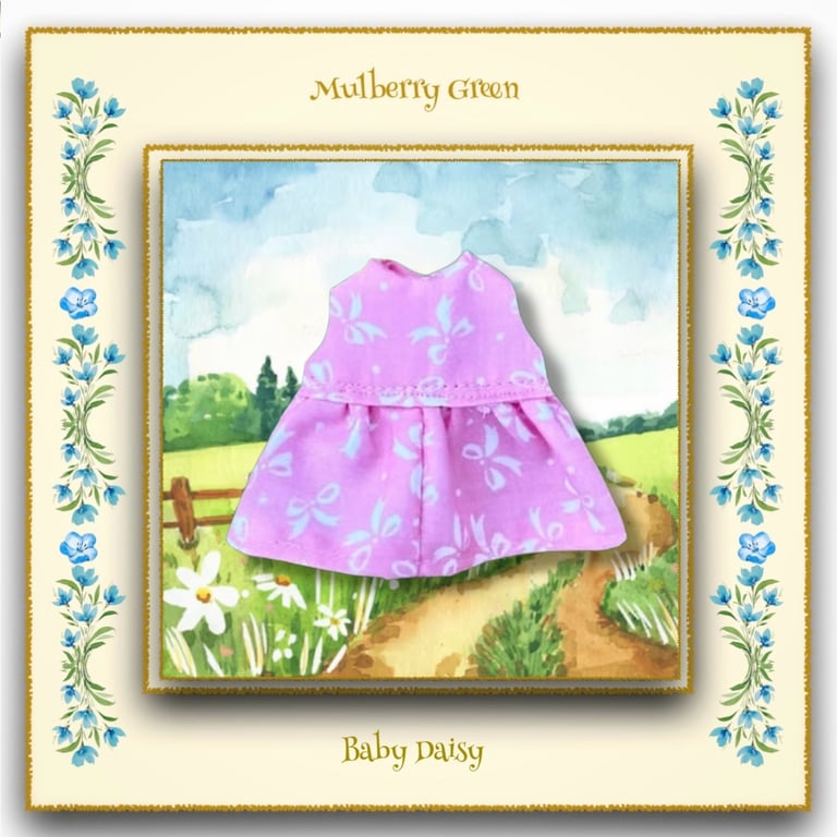 Pink Bow Dress for Baby Daisy 
