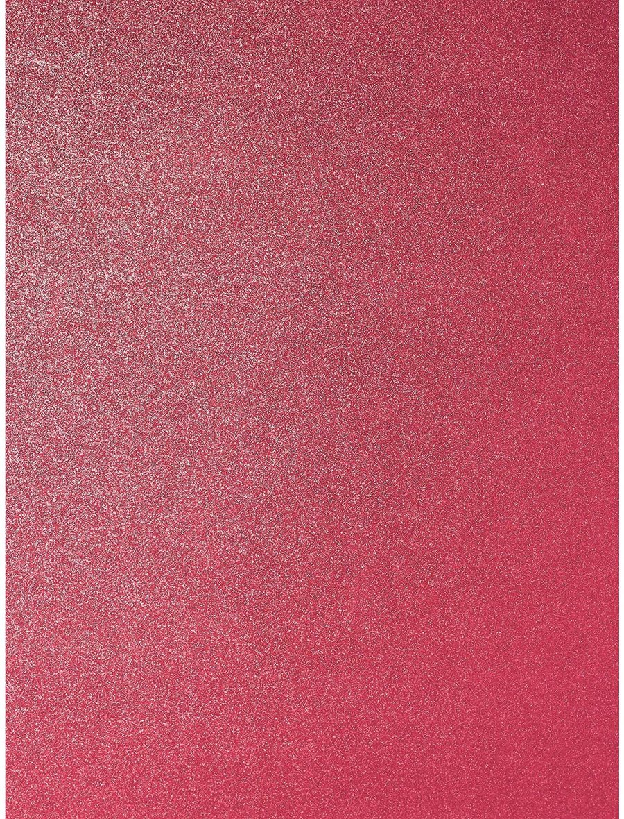 10 Sheets 12" x 12" Christmas Red Pearlescent Scrapbook Paper Decorative 120gsm 