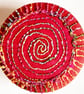 Buttons 1 inch button Hand Dyed Silks and Cottons Free Machine Embroidery Button - Image 1