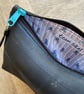 Lined Inner Tube Bag - Blue Zip & Striped Cyclist Lining