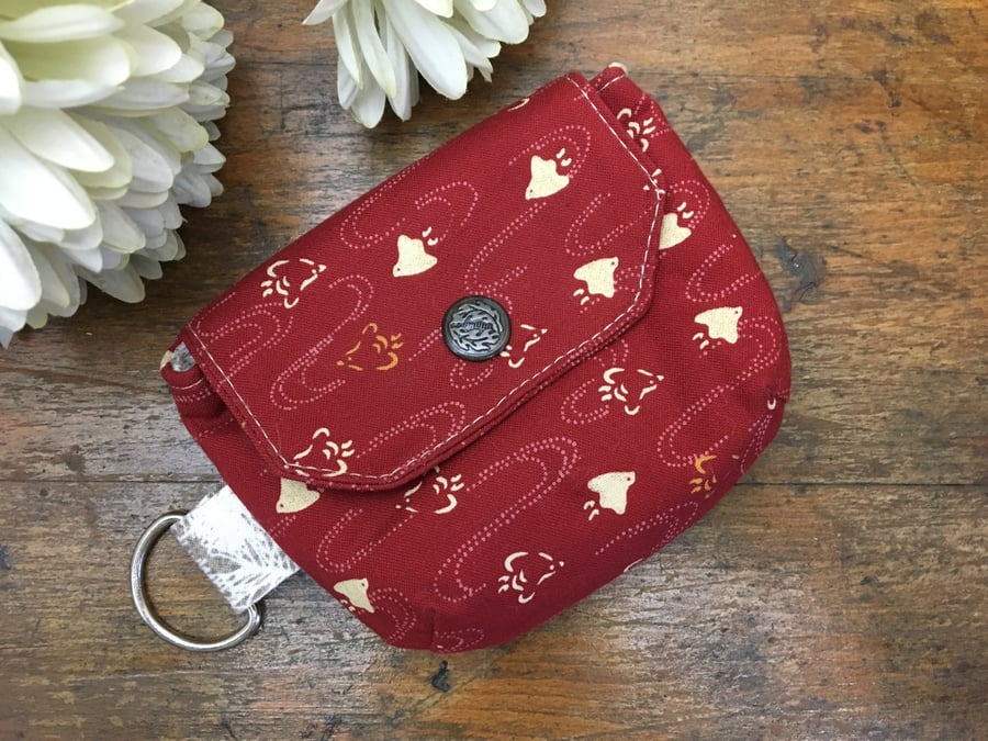 Japanese bird pattern coin purse, mini pouch