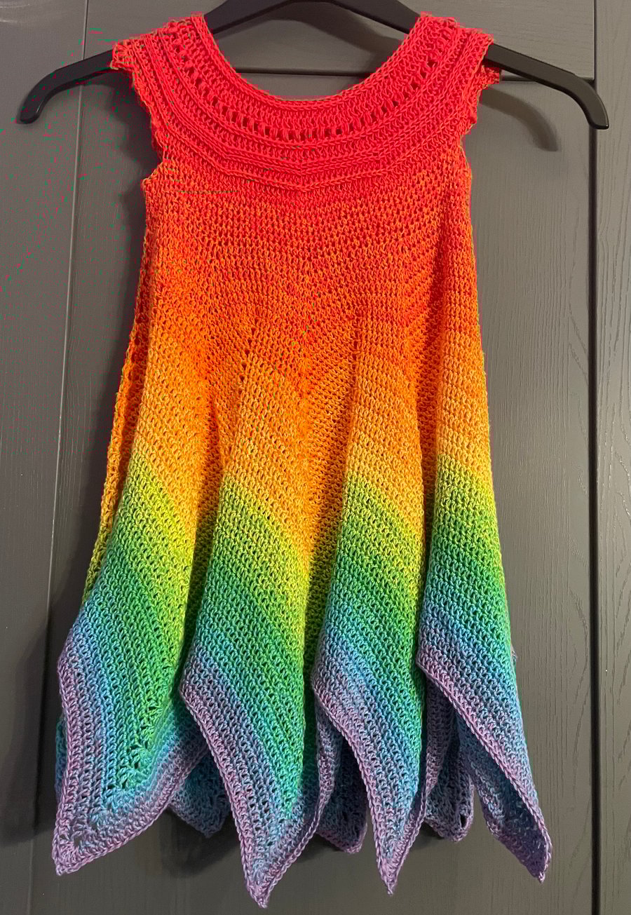 Crocheted fairy dress
