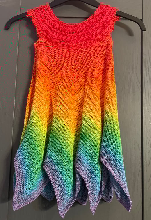 Crocheted fairy dress