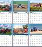 2027 Calendar Tractors A4 Size Wall Hanging 