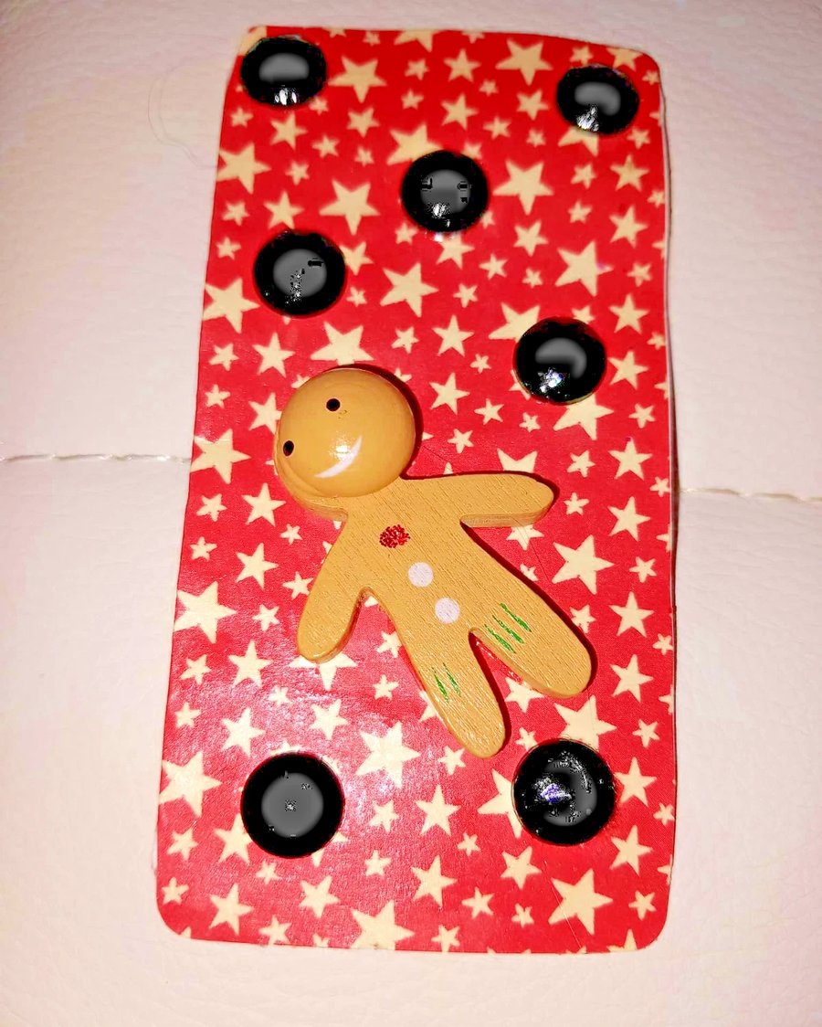 Christmas Gingerbread Man Bookmark handmade Brand New number4