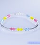 Bracelet pansexual pride sterling silver and Swarovski  - Image 4
