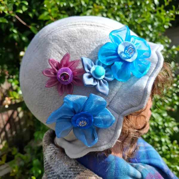 Winter Fleece Vintage Style Ladies Cloche Hat