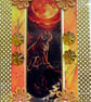 Hand Crafted Decoupage Greeting Card - Blank - 3416 Tiger Wildlife Animal - Image 1