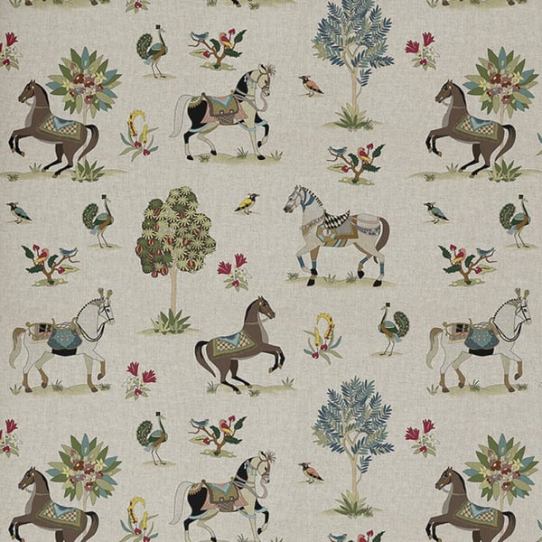 Horse and Bird Round Tableclothn 135cm