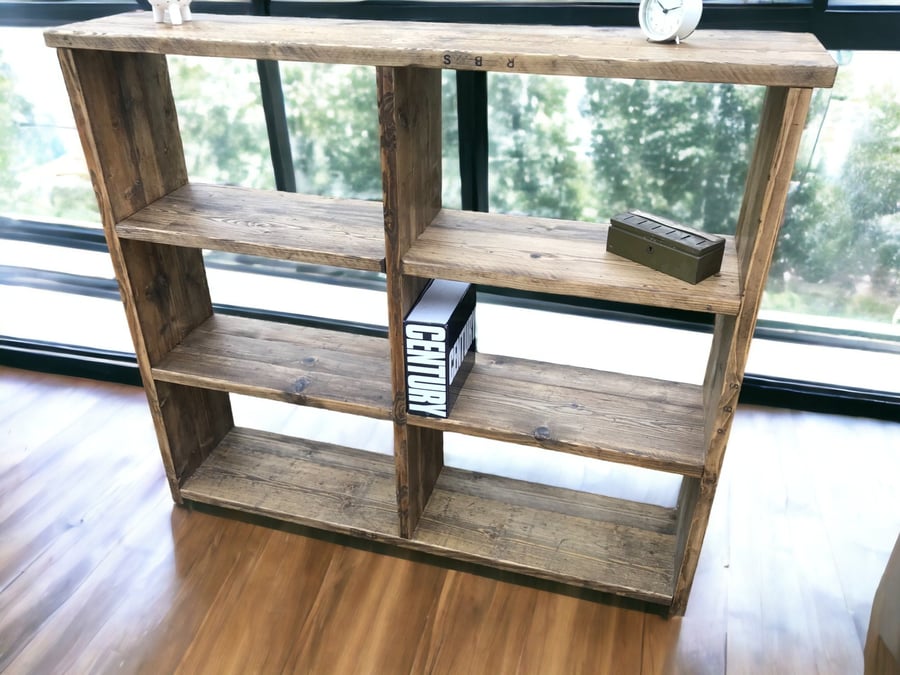 Record Player Unit - Storage unit bookshelf vinyl record storage - Reclaimed THE