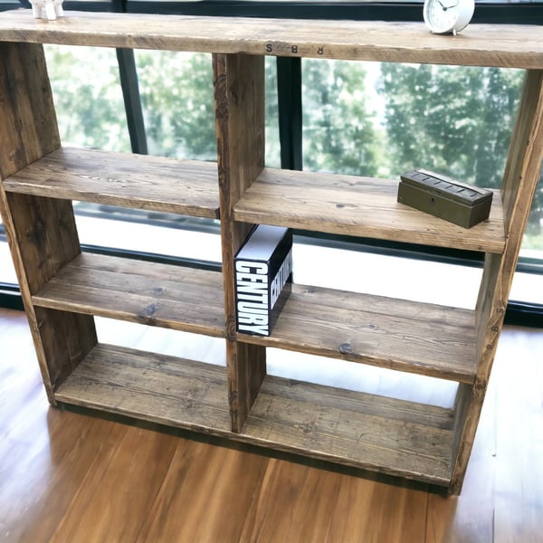 Record Player Unit - Storage unit bookshelf vinyl record storage - Reclaimed THE