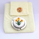 Handcrafted Daffodil Bag Hanger
