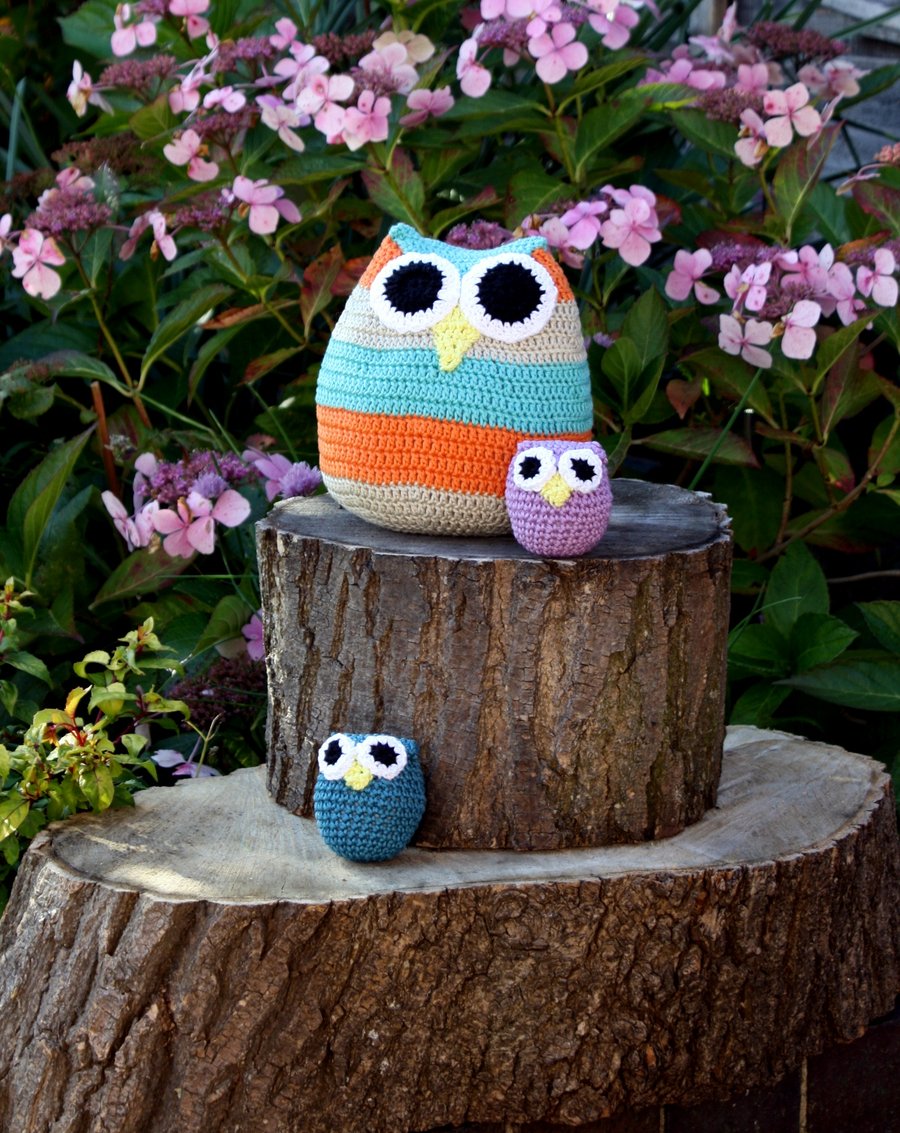 Owl Family Crochet 