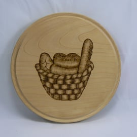  chopping board (pyrographed bread basket)