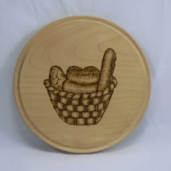  chopping board (pyrographed bread basket)