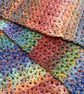 Crocheted multicoloured Scarf with Tassels  - Image 3