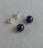 Navy and White Pearl and Crystal Jewellery Set - Dark Blue Beaded Jewellery Sets - Image 4