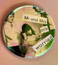 Holographic collage pin badge - Mr and Mrs are worried