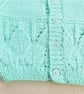 Baby's Leaf Pattern Raglan Cardigan, Baby Shower Gift, Gift Ideas for Babies - Image 5