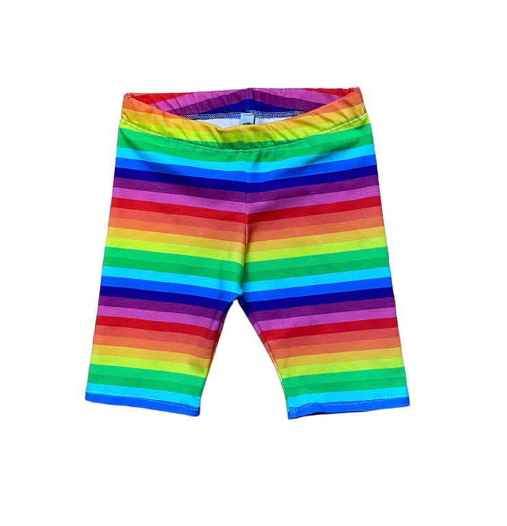 Rainbow stripe kids Shorts - sizes 2yrs to 10yrs