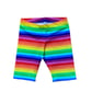 Rainbow stripe kids Shorts - sizes 2yrs to 10yrs - Image 1