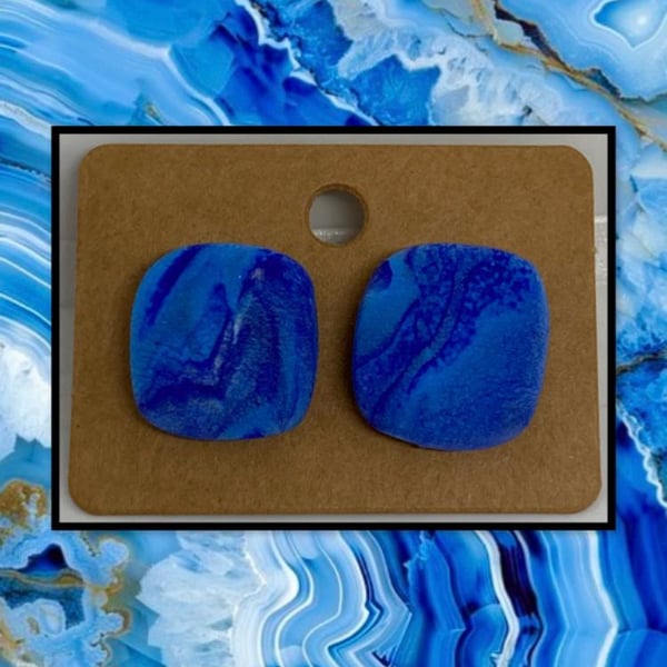 Outlet Agate blue studs