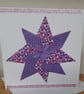 LARGE BLANK HANDMADE ORIGAMI PATTERNED DESIGN CARD. - Image 1