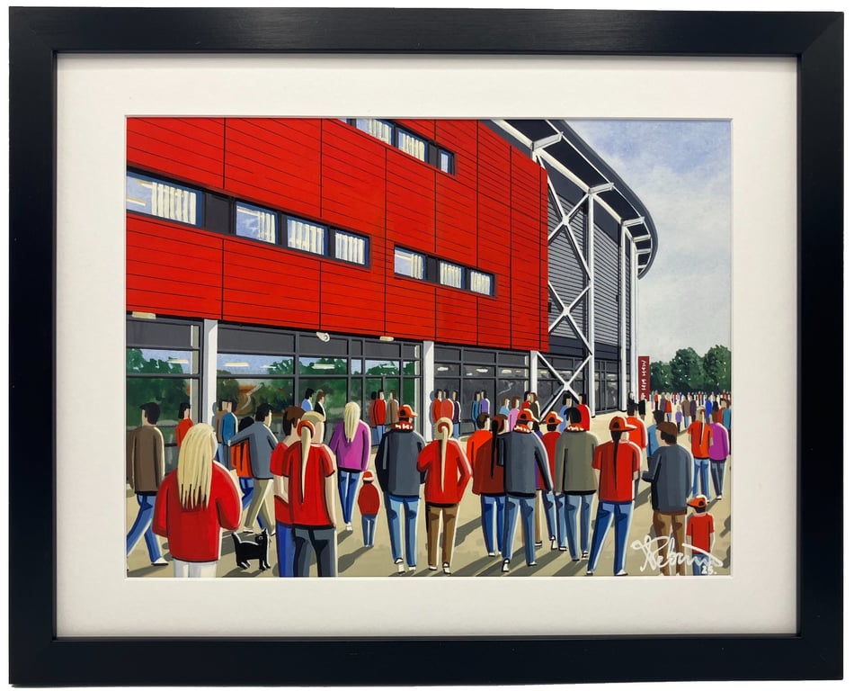 Liverpool. Framed & Unframed Fine Art Print Women Football Club FC. Stadium Gift