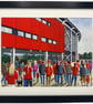 Liverpool. Framed & Unframed Fine Art Print Women Football Club FC. Stadium Gift - Image 1